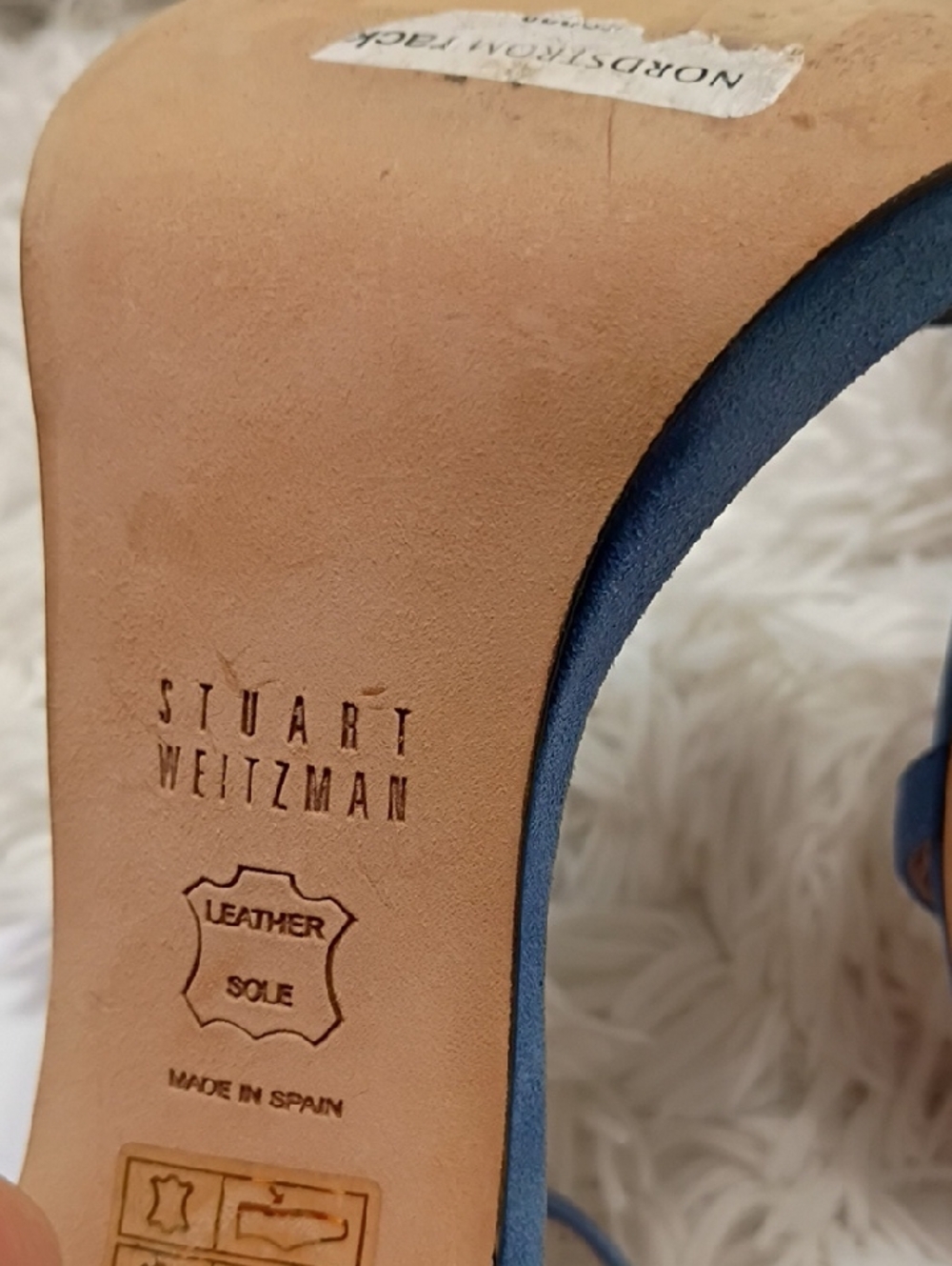 Stuart Weitzman Nudist Strappy Suede Heel Sandals Women's Sz 6 $450 - Picture 7 of 9